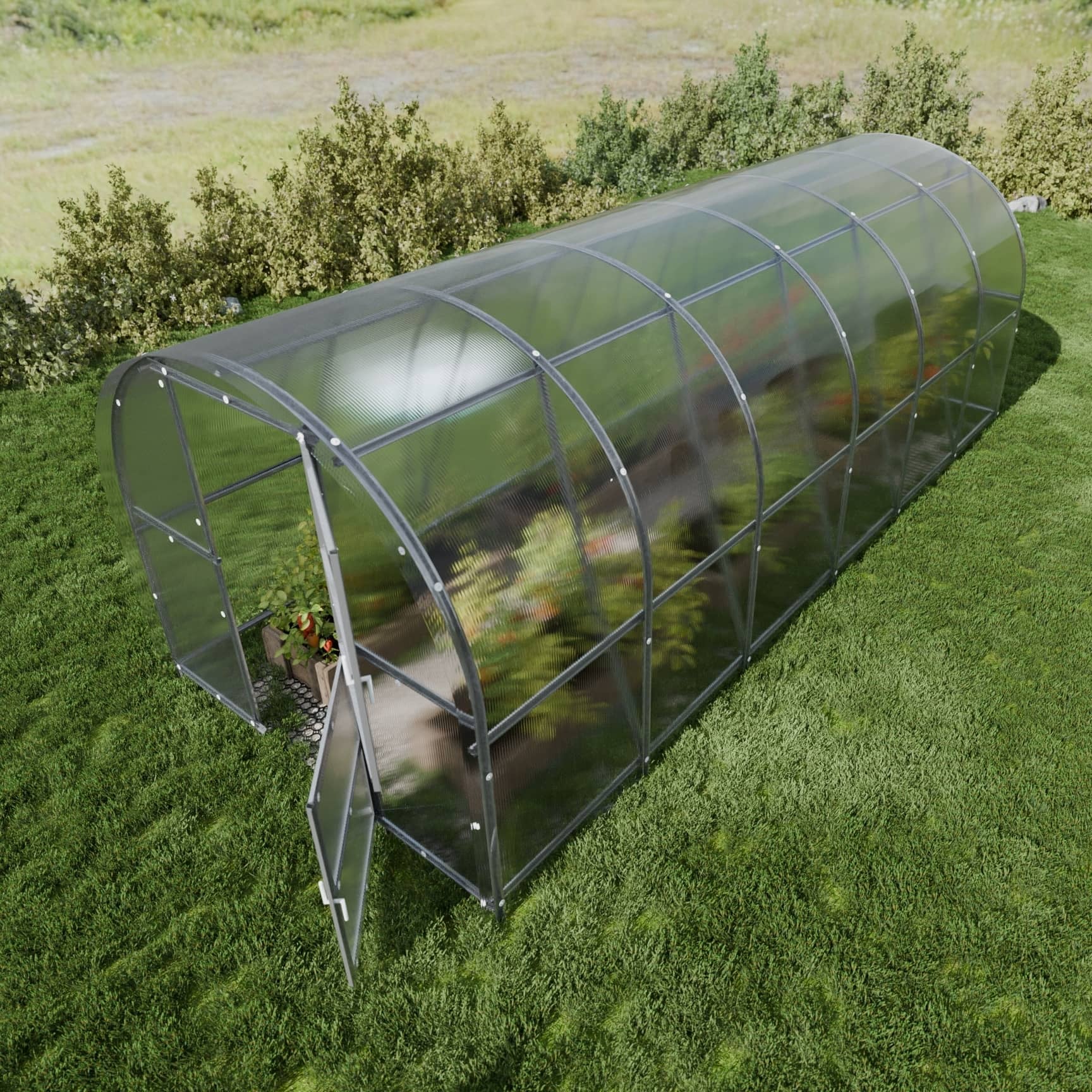 Serre de jardin KLASIKA BALTIC LT 3 x 6 m (18 m²), 4 mm avec revêtement en polycarbonate - 2