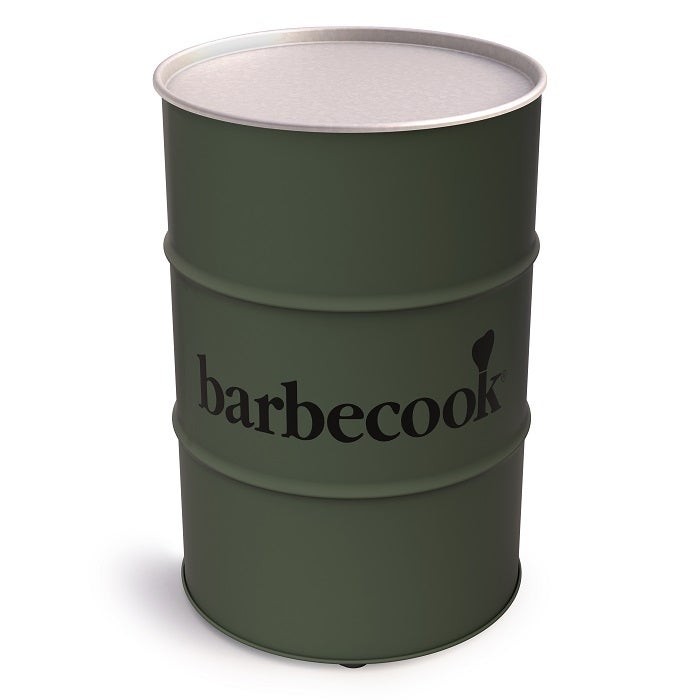 barbecook Edson Charcoal Barbecue Barrel Shape Barrel Chrome-Plated Grill Grate Adjustable Diameter 47.5 Garden Height 89 cm Green - 4