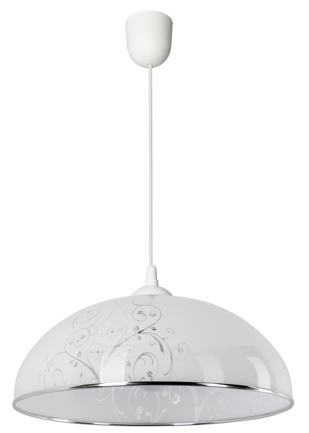 Lampa sufitowa wisząca Simi biała 1xE27x40W wym: 70 x 38 cm Lampex