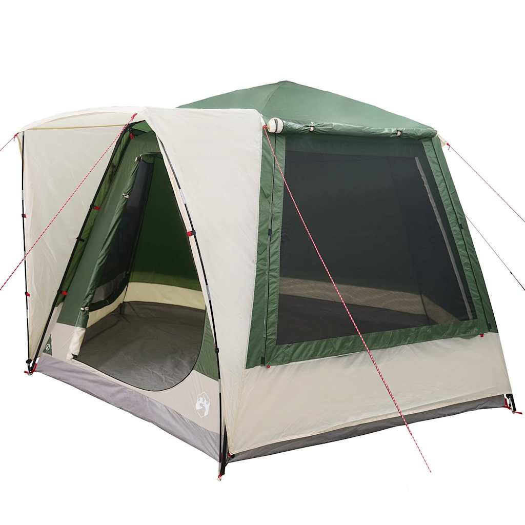 Namiot campingowy Zielony 420 x 420 x 227 cm Poliester