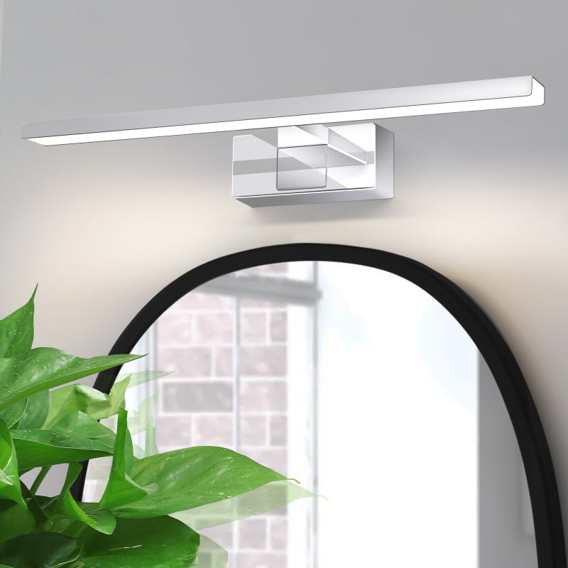 ZMH Lampa łazienkowa LED, lampa lustrzana - chromowana lampa łazienkowa