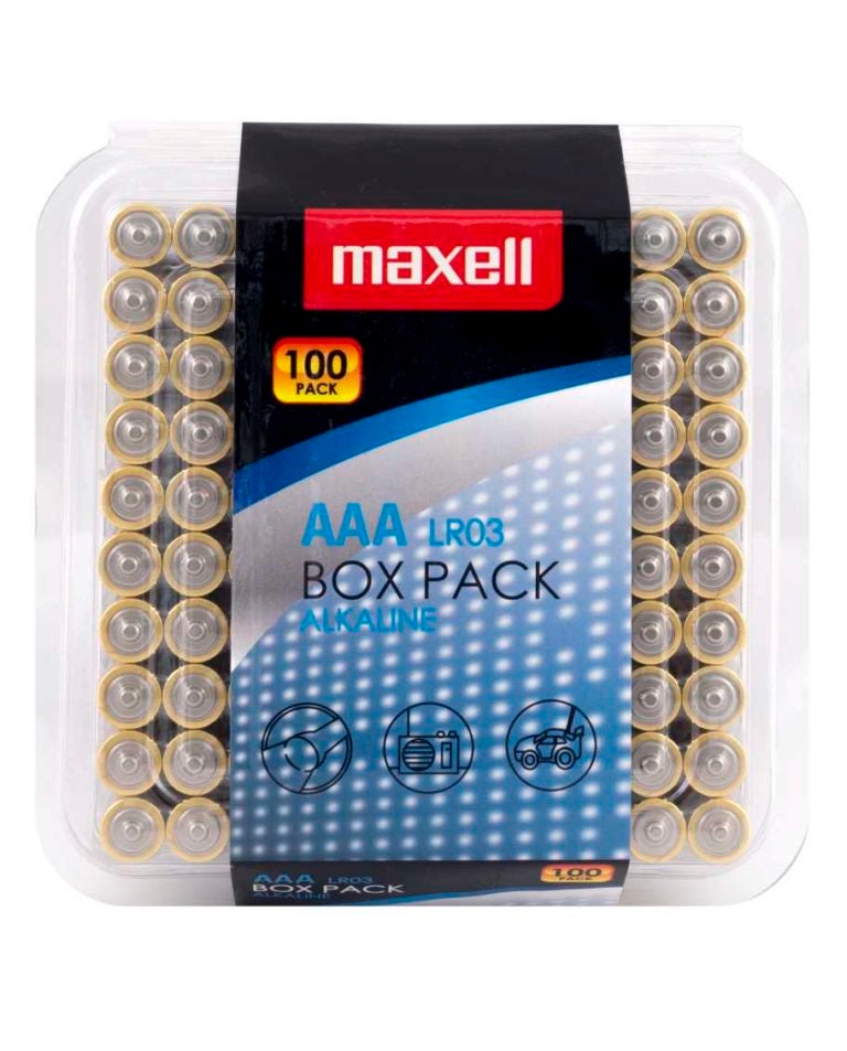 MAXELL - Piles Alcalines LR3 AAA (100 pcs) - 2