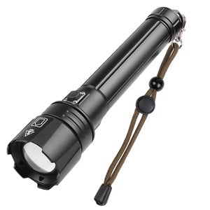 Torcia a LED ricaricabile XHP70 ad alta luminosità, zoom, 5