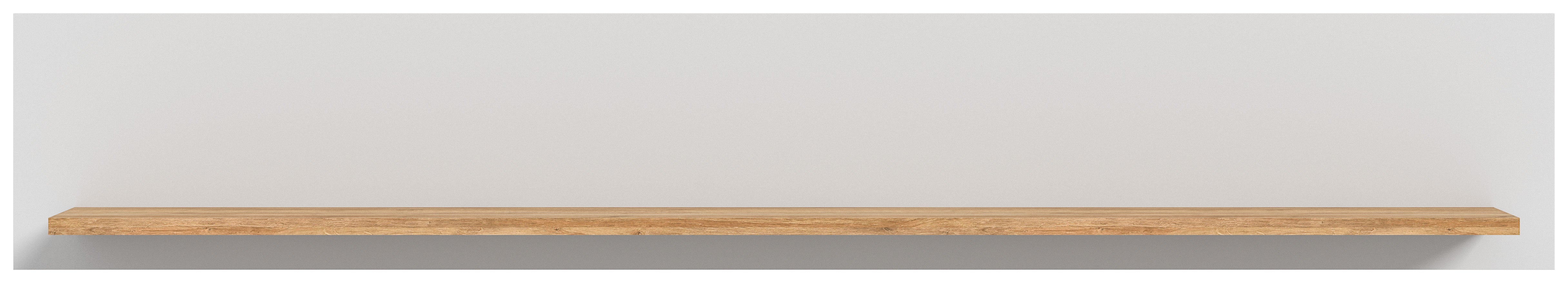 Othan - Etagère murale (L/H/P : 150x25x22 cm) en mélaminé gris cendré ...