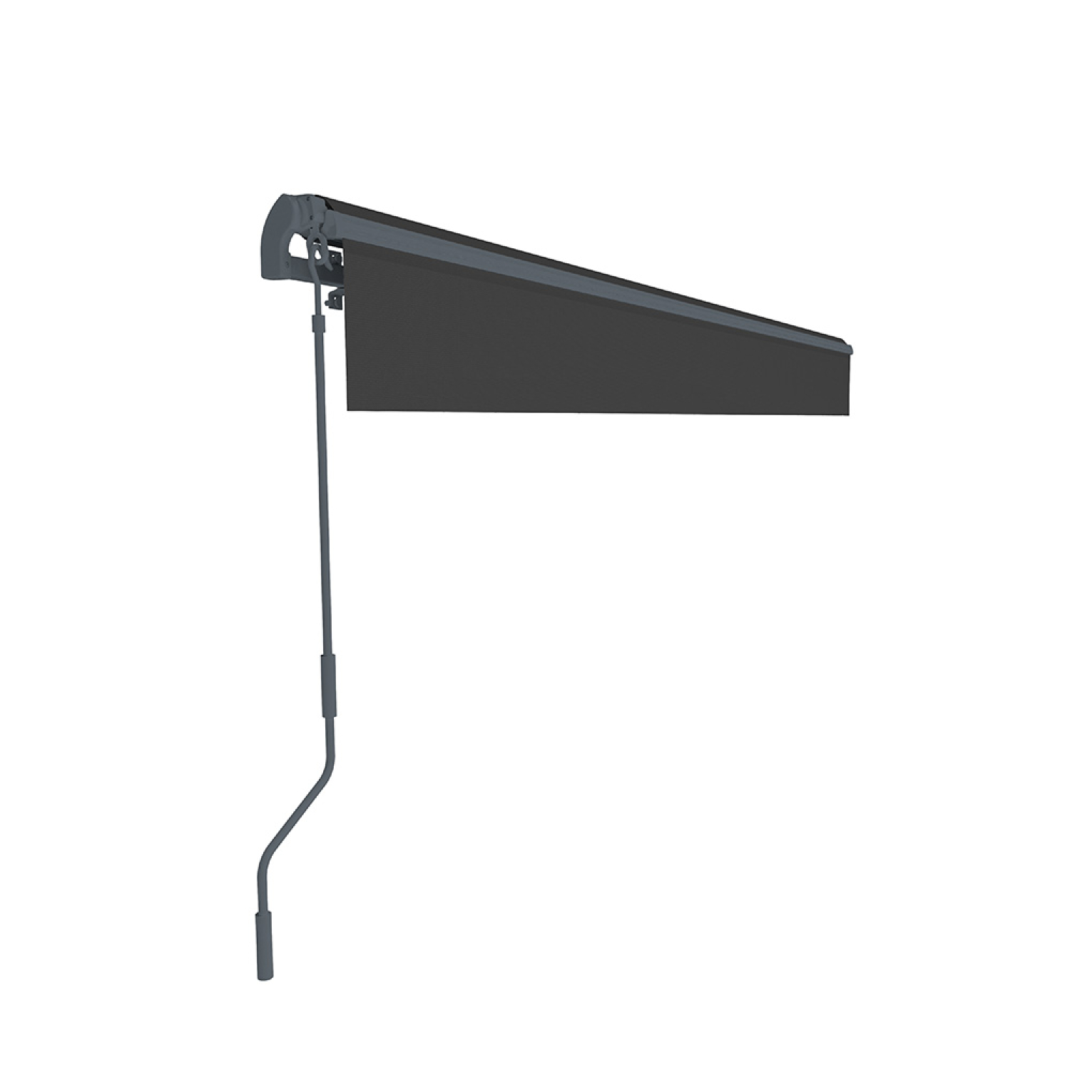 Store banne manuel 2,95 x 2,5 m en aluminium avec toile gris ADRO - 6
