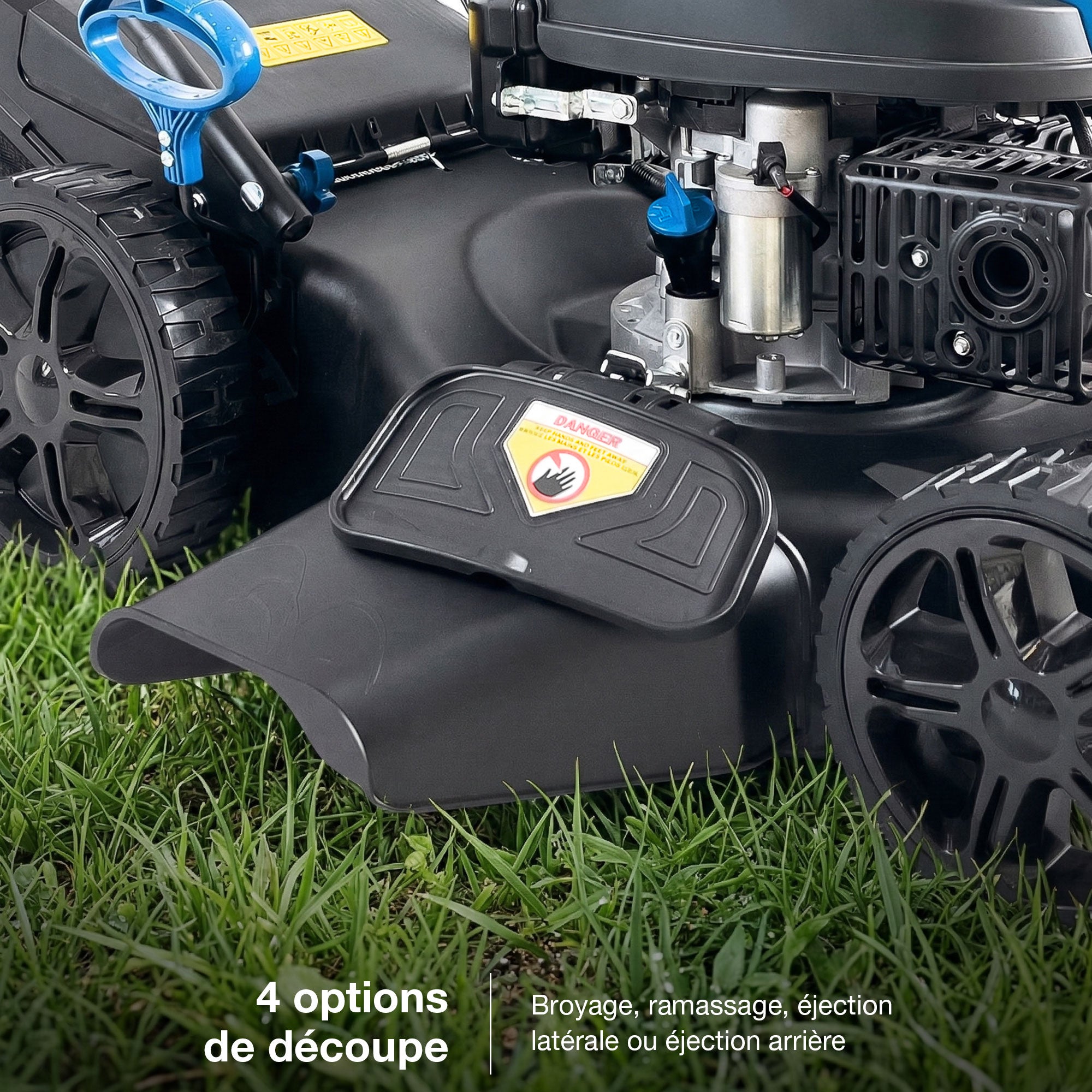 Hyundai Tondeuse à Gazon Thermique Autotractée 51 cm 196 cm3 Démarrage Élec HYM20200SPEX-EU - 4