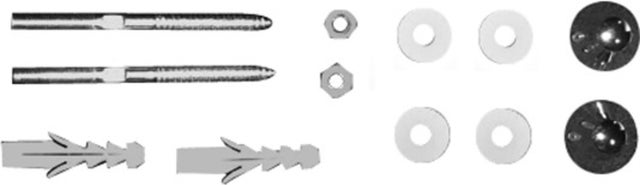 Duravit Fixation pour urinoir, chrome, 0067131000