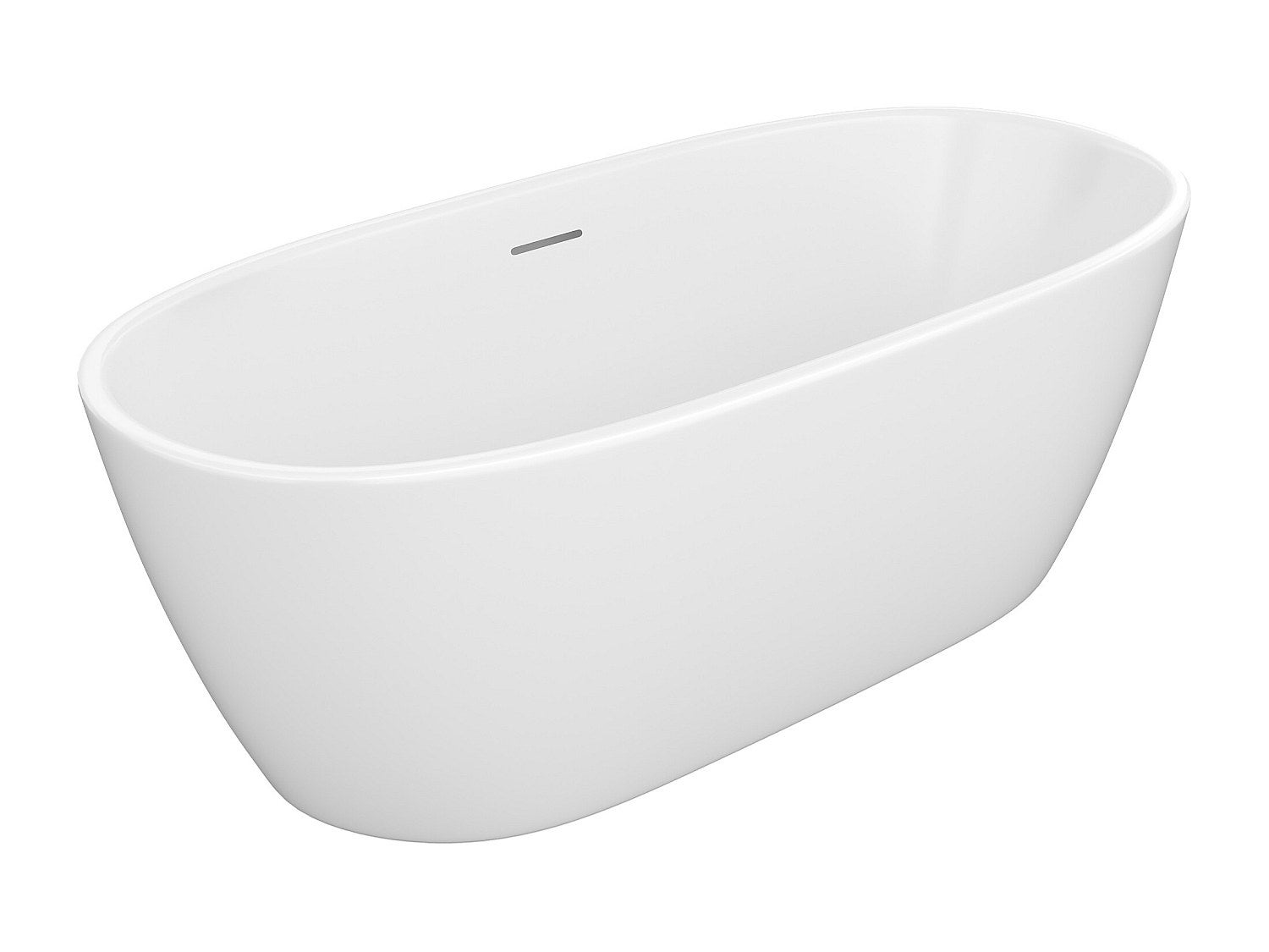 Wanna wolnostojąca biała - 250 l - Akryl - 170 x 76 x 58 cm - YAMISA