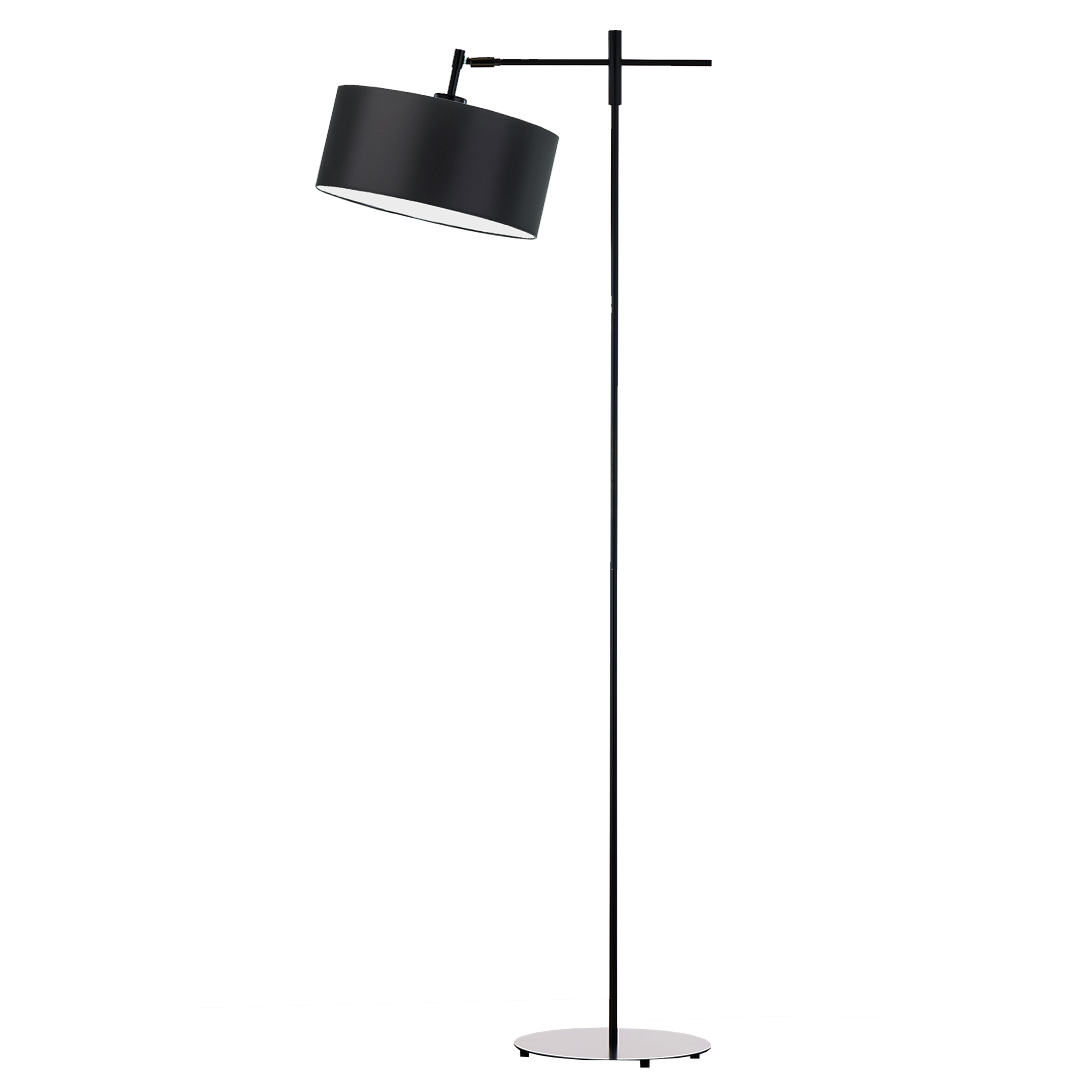 Lampa stojąca podłogowa przegubowa regulowana z abażurem walec 30cm SALIX