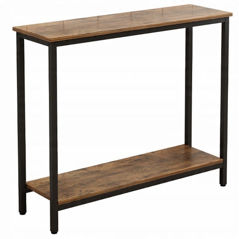 Regał z półką loft industrialny konsola klasyczna brąz szafka pojemna 100cm