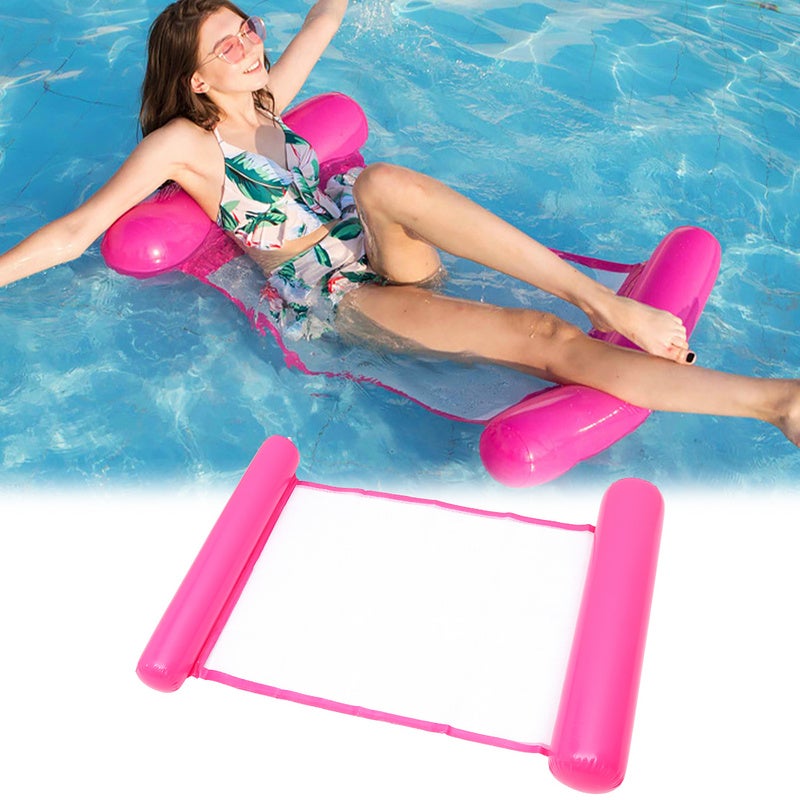Colchoneta Hinchable Para Piscina De Adultos – Hamaca De Agua Flotante Multiusos – Soportar Hasta 113 Kg – Fácil De Inflar Y Transportar