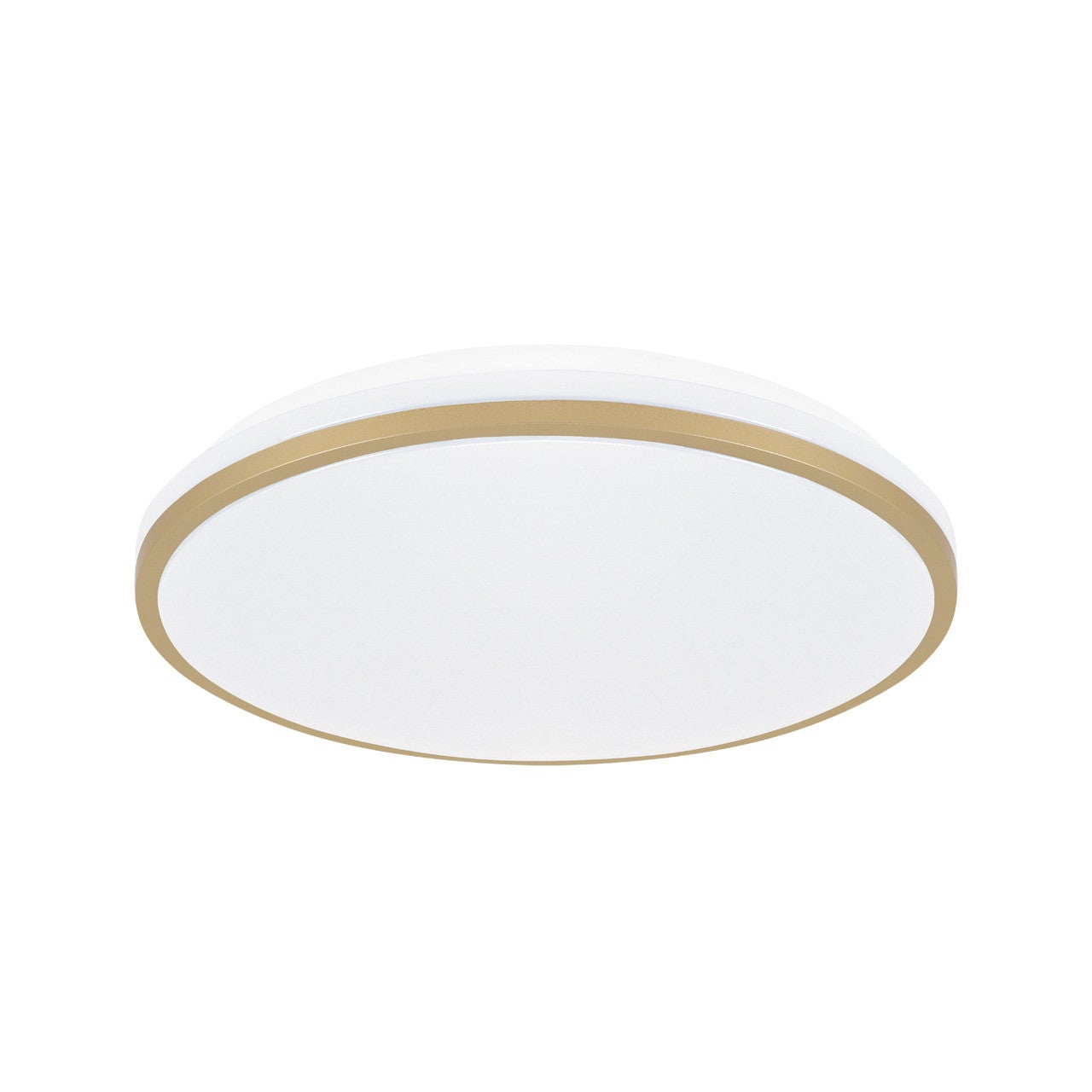 Plafon Linus okrągły biało-złoty LED 18W 4000K 1040lm wym: 6,5 x 33 cm IP20 tworzywo sztuczne Struhm