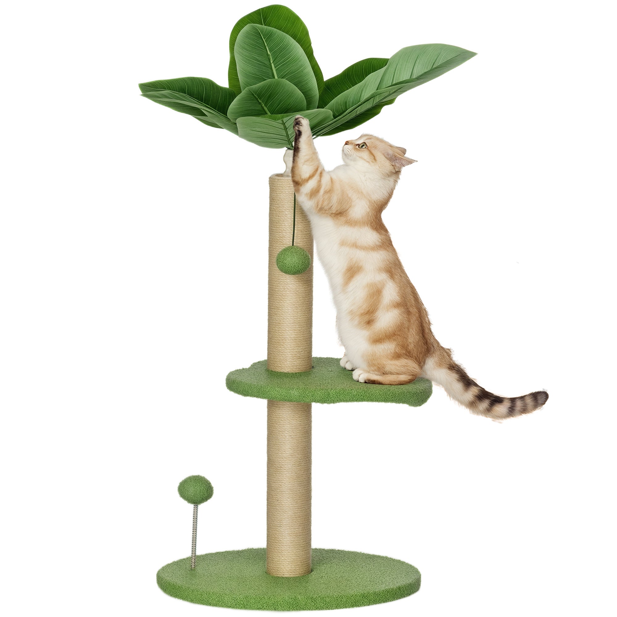Arbre Chat Avec Griffoir plateformes Et Balles tour Chat En Peluche 