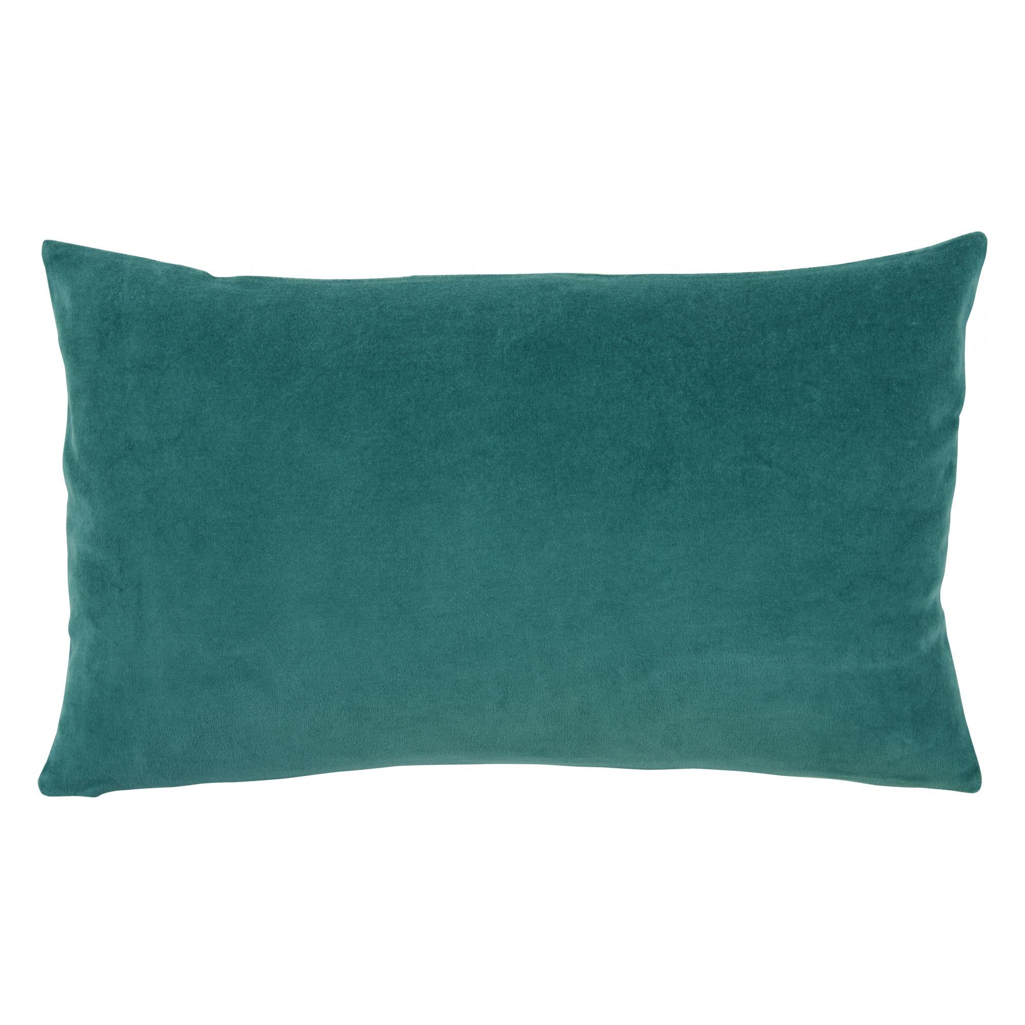 Cojín liso elise verde gris 40 x 65 cm verde gris 40 x 65 cm vivaraise