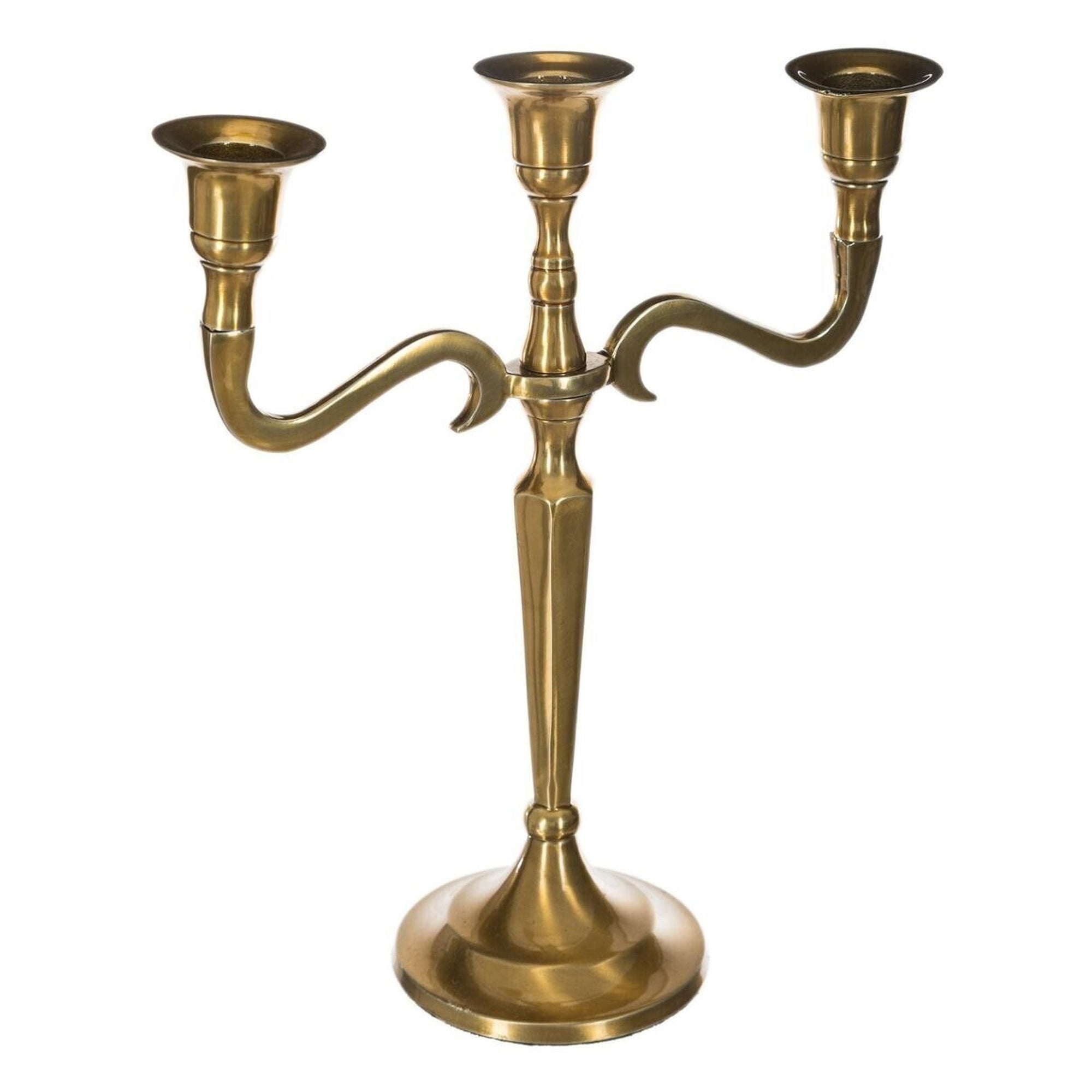 Candelabro piccolo Morgana in metallo dorato | Kave Home