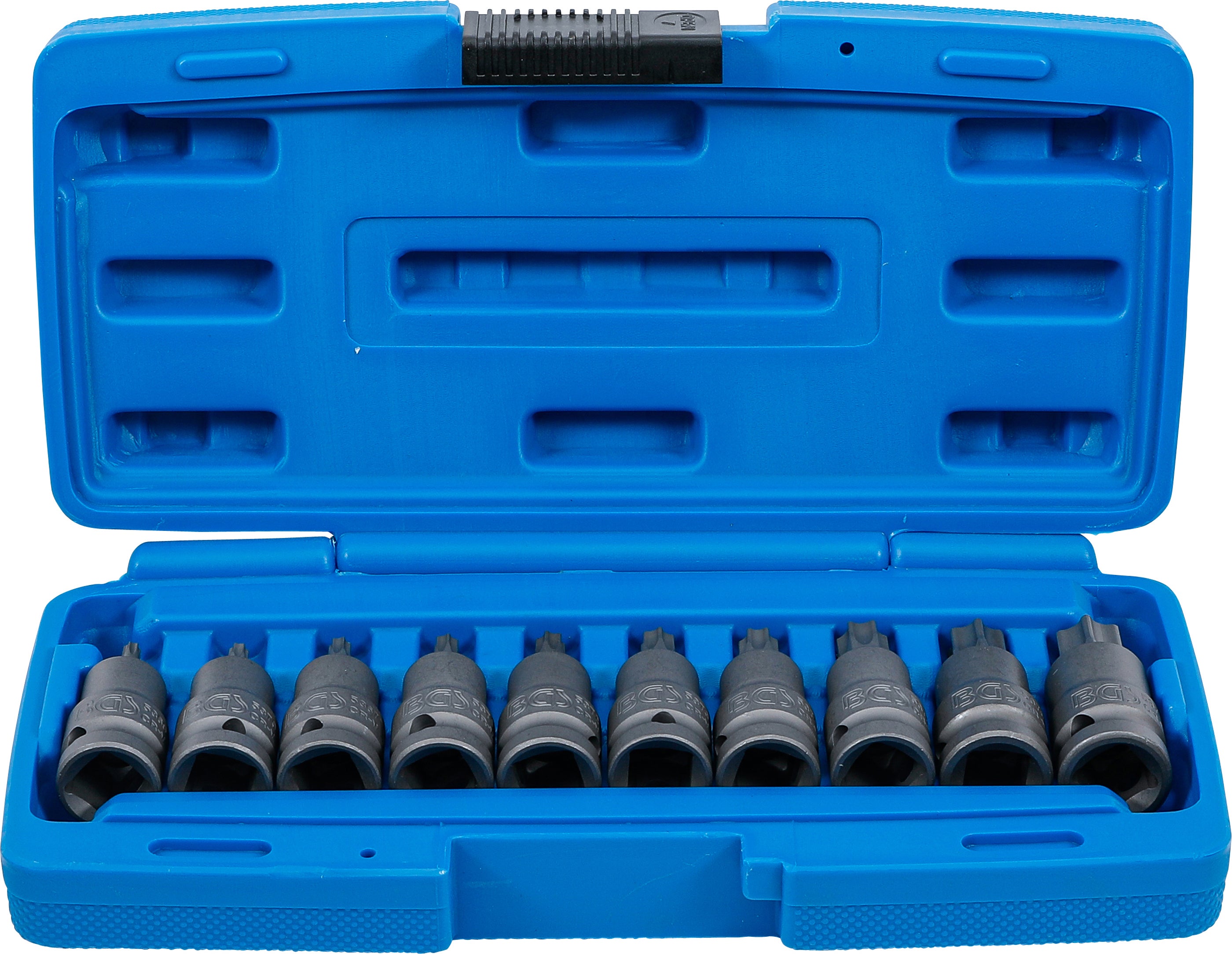 Zestaw nasadek z końcówkami Torx BGS Stal chromowo-wanadowa 10 sztuk T20-T70