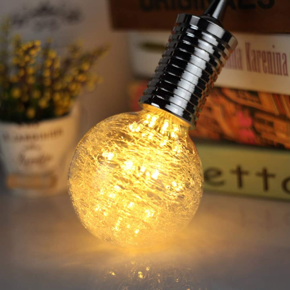 Led Ampoule Vintage Ampoule RGB Feu D'artifice Edison Ampoule G95 3W 220/240V E27 Ampoule Décorative (Feu d'artifice en fibre de verre) - 5