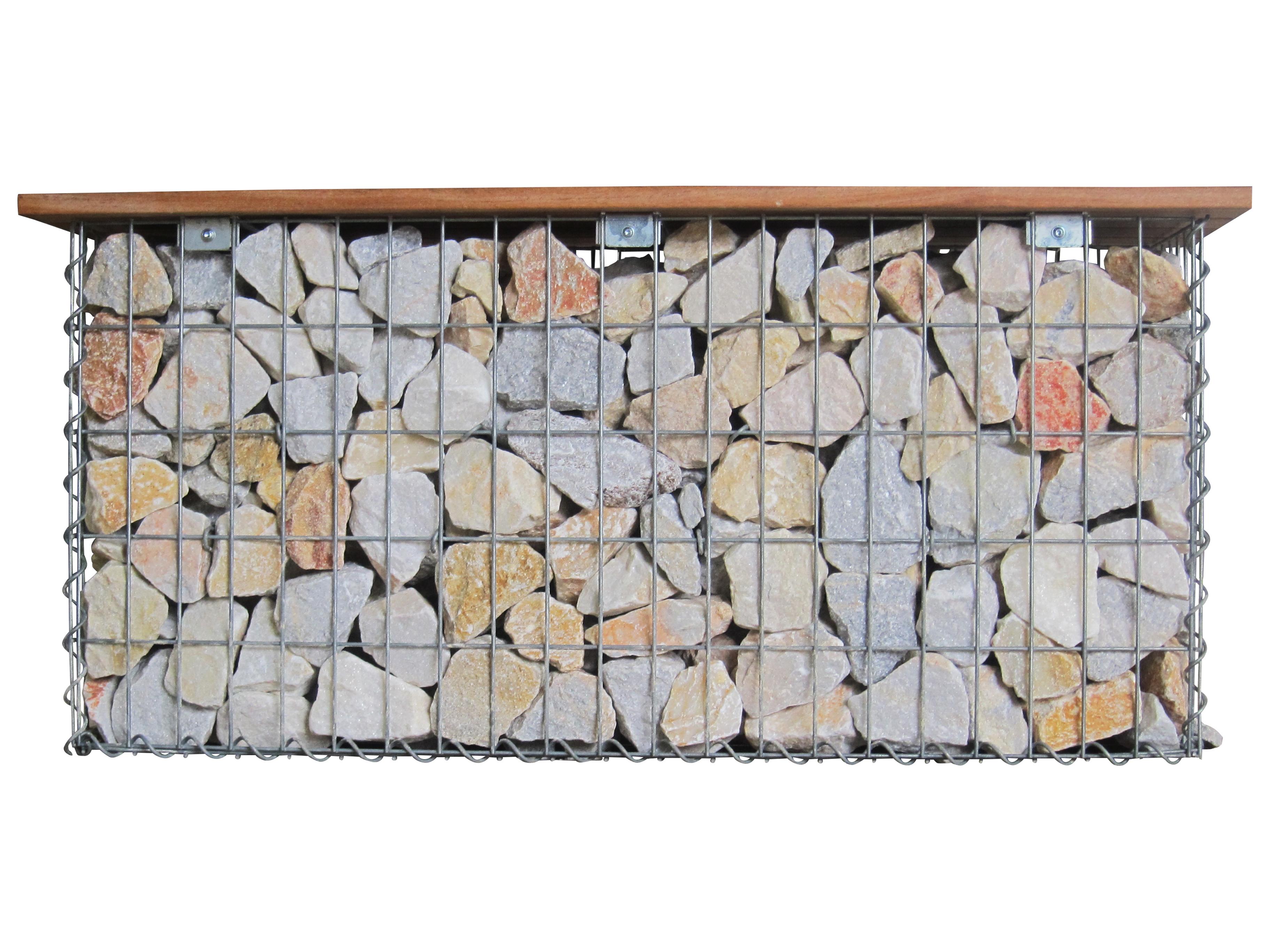 Banco de jardín Cumaru 115 cm x 50 cm x 30 cm, malla 5 x 10 cm, - 4