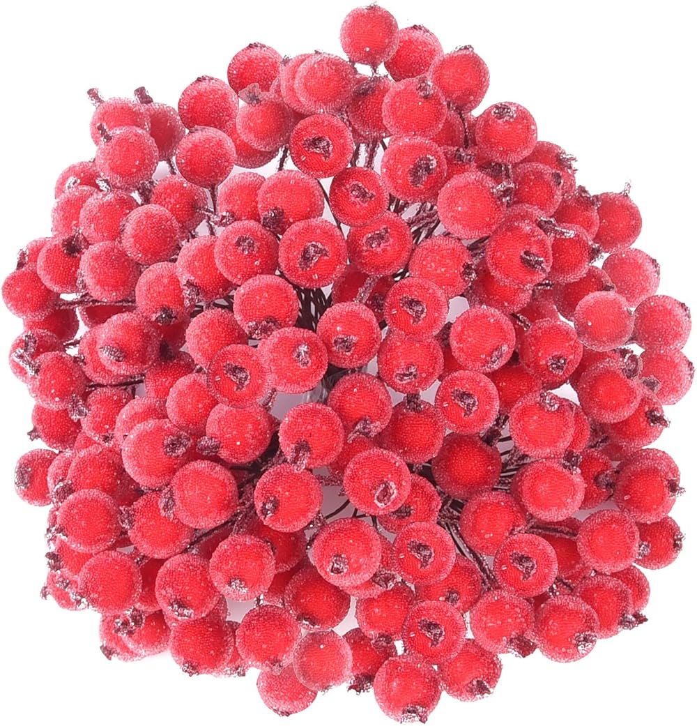 240 Baies Rouges Artificielles de Houx pour Décorations de Noël ...