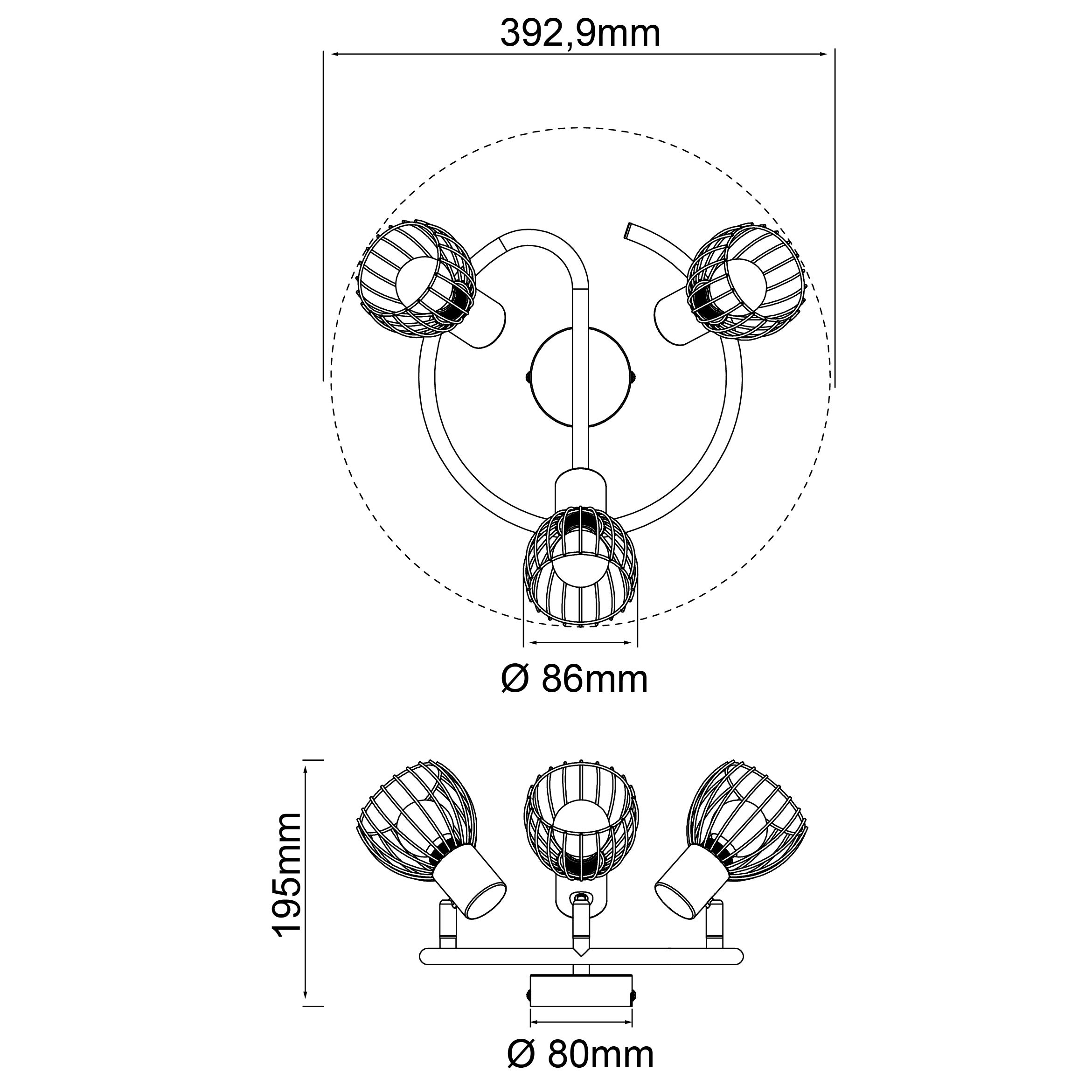 Spot 62133/06 E14 czarny 39 cm - 2
