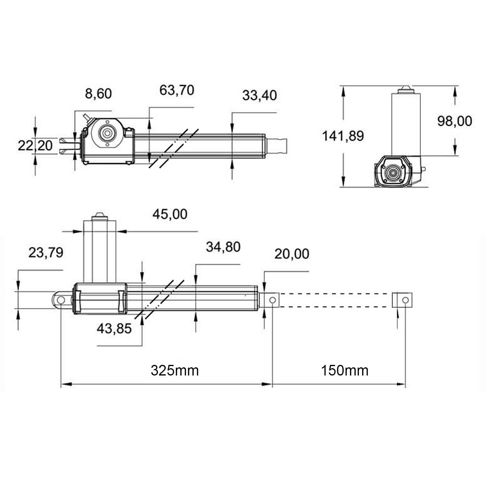 Moteur fauteuil releveur électrique DC24V universel pour canapé inclinable – ComfortXL - 3