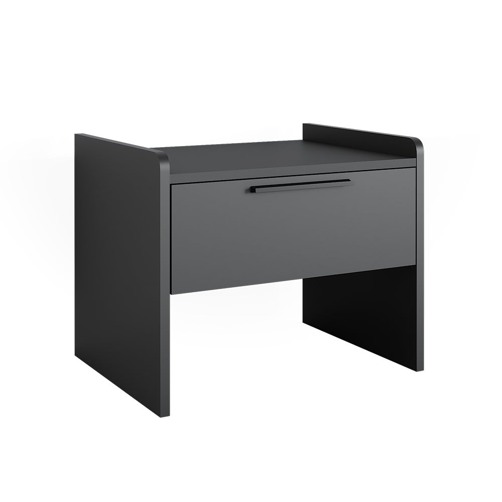 Vicco Ławka do jadalni Roman, Czarny, 53.5 x 41.1 cm z 1 szufladą