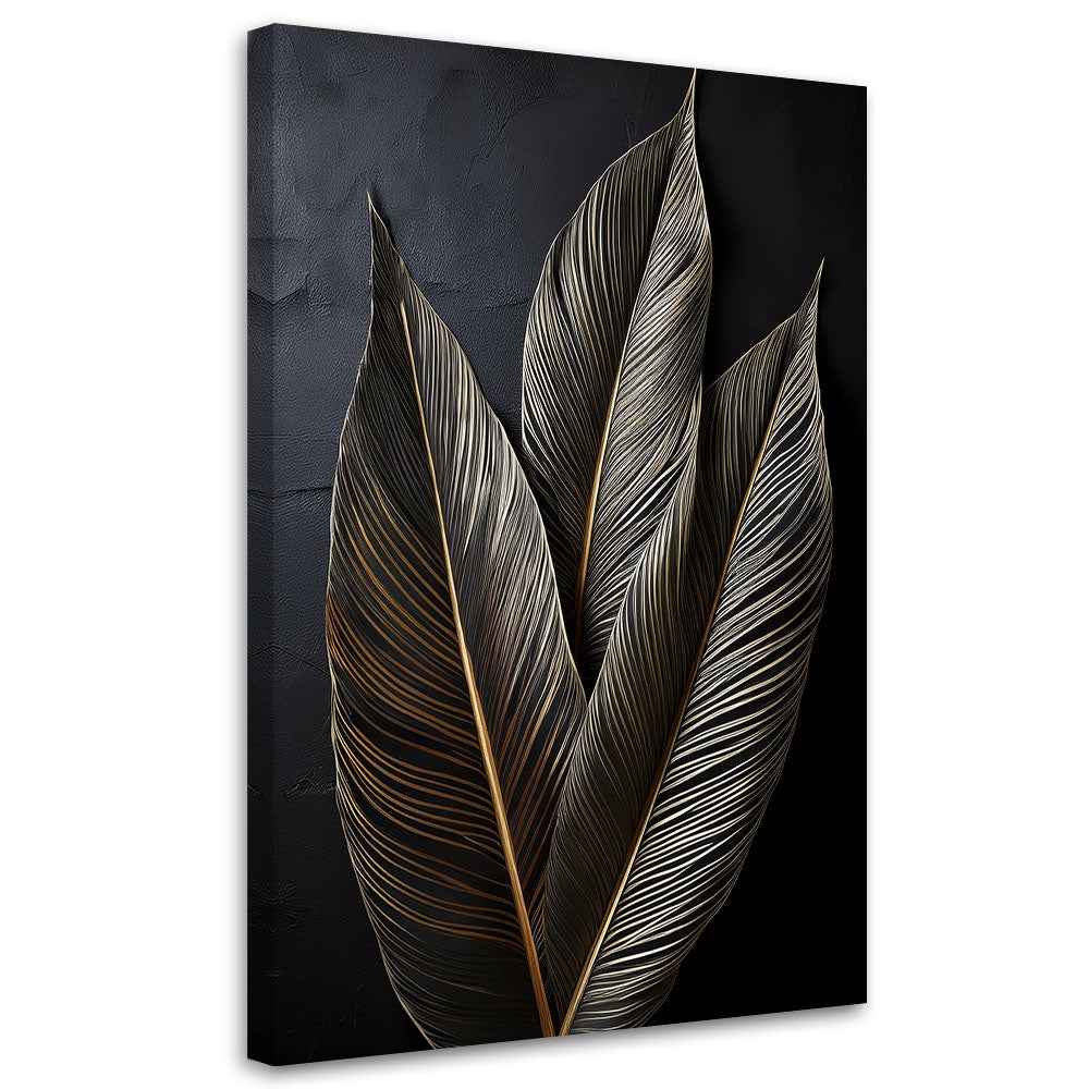 Obraz na płótnie, Liście Bananowca Botanika 40x60