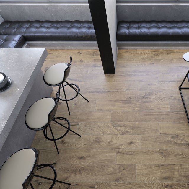 Carrelage sol imitation parquet Corcovado Honey 20x80 cm - Réflex Boutique