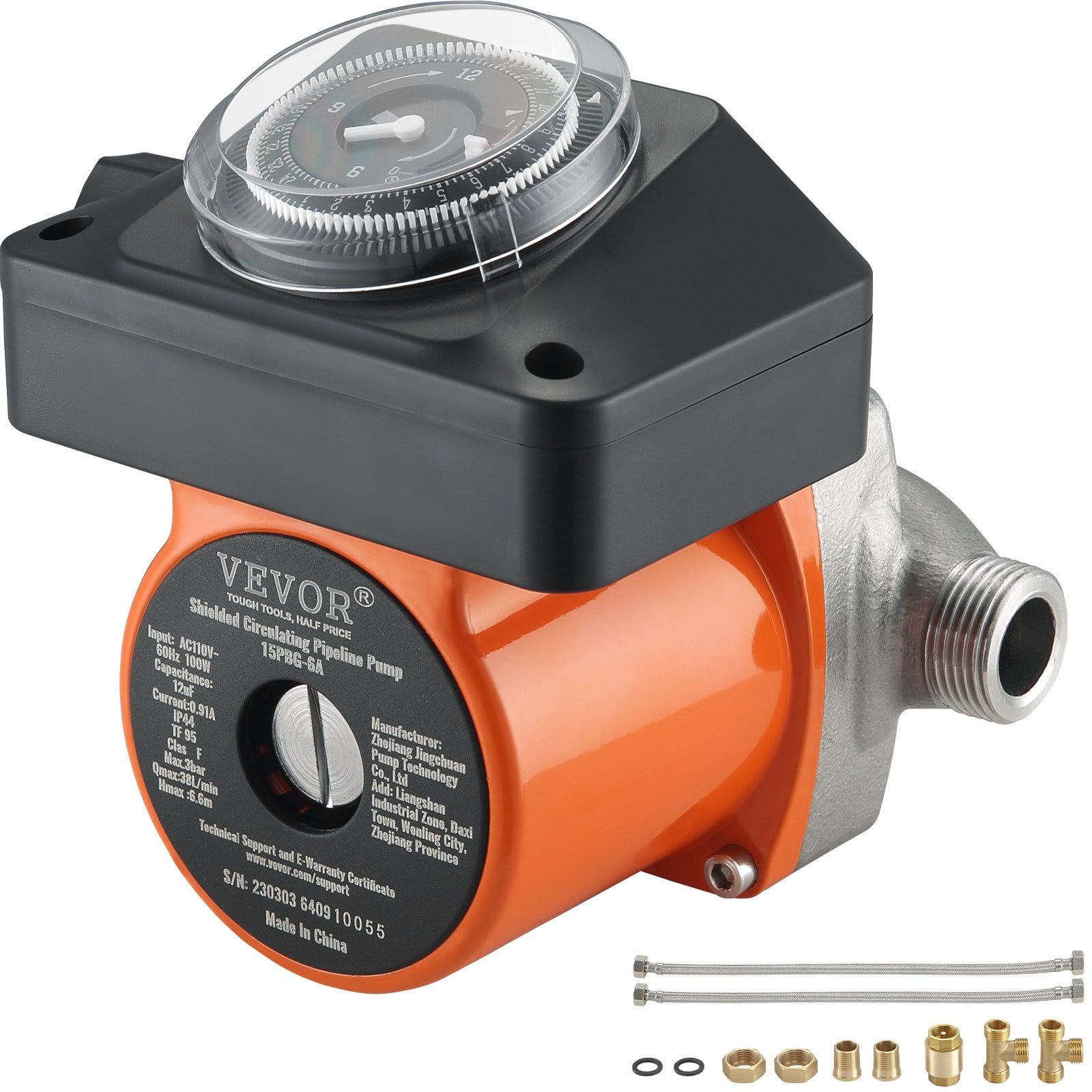 RS25/4-180 Pompe De Circulation Eau Chaude Chauffage Poweka - Modèle Fiable