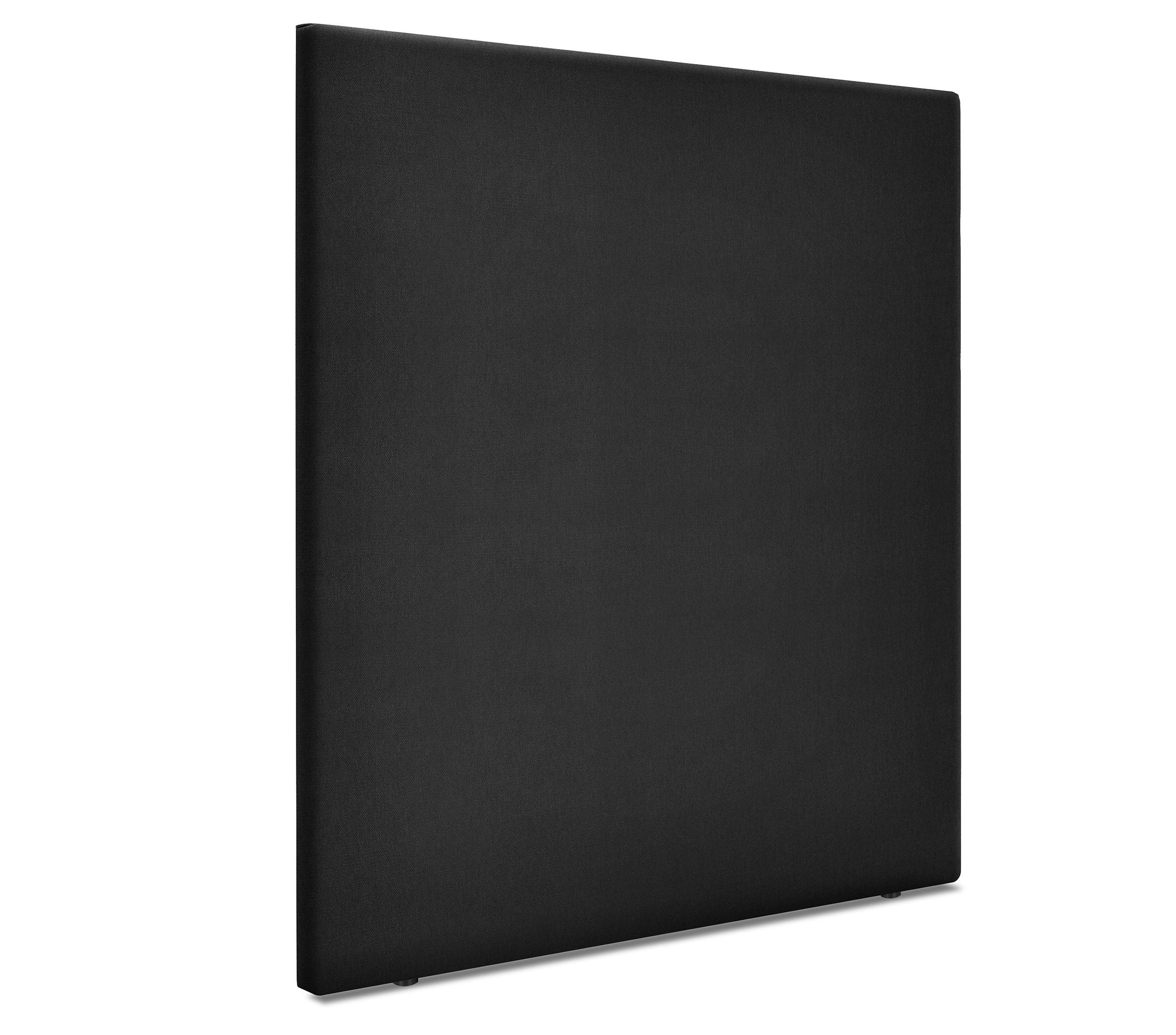 Dhome cabecero de tela aqualine liso hasta el suelo 110x120cm camas 105 - negro