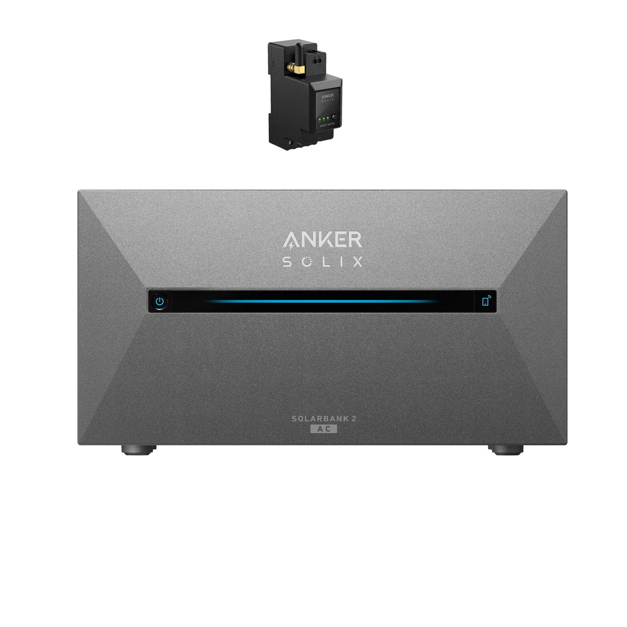 Anker Solix Solarbank 2 E1600 AC z inteligentnym licznikiem – Balkonowa elektrownia fotowoltaiczna Plug and Play 1600Wh, 2 MPPT (1200W)