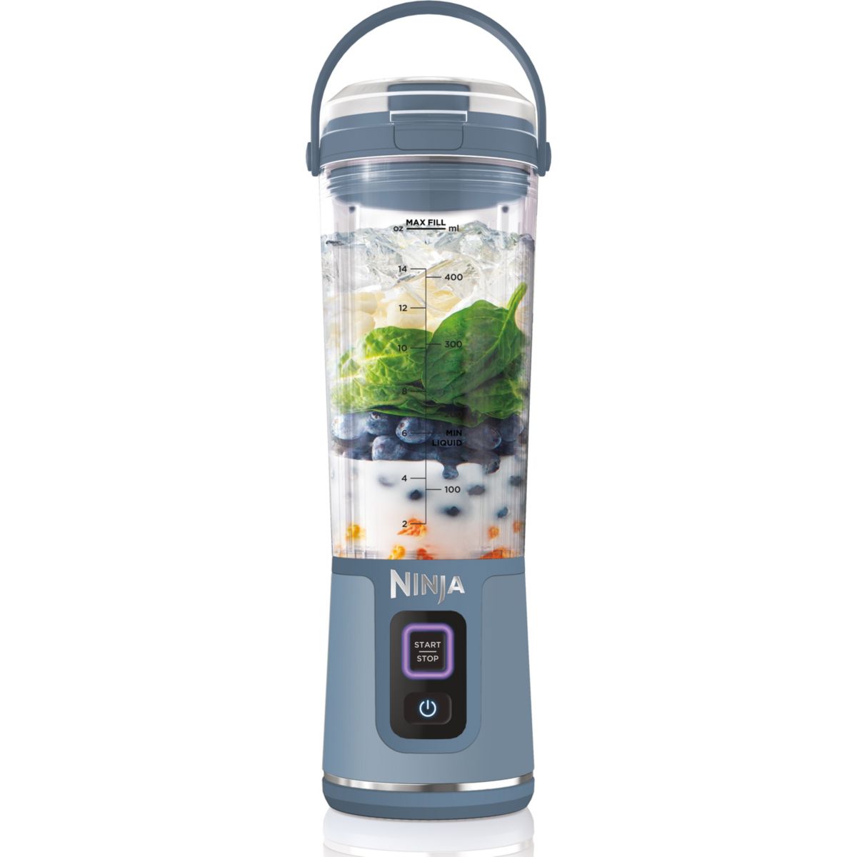 Ninja blast 0,53 l licuadora de vaso 14,4 w azul