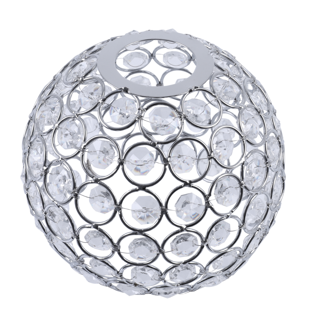 Klosz do lampy sufitowej wiszącej Crystal kryształowa bezbarwna kula modern 14cm Light Home LH