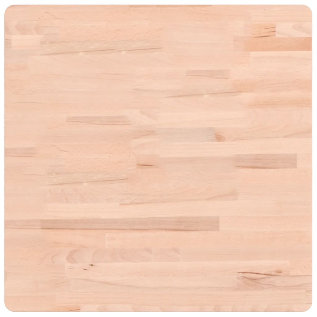 Tablero de mesa | superficie de mesa | tablero de escritorio cuadrado de madera maciza de haya 60x60x4 cm cfw29190