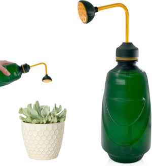 Annaffiatoio Trasparente In Plastica 1,2L Con Beccuccio Lungo - Per Bonsai E Piante Domestiche - Verde
