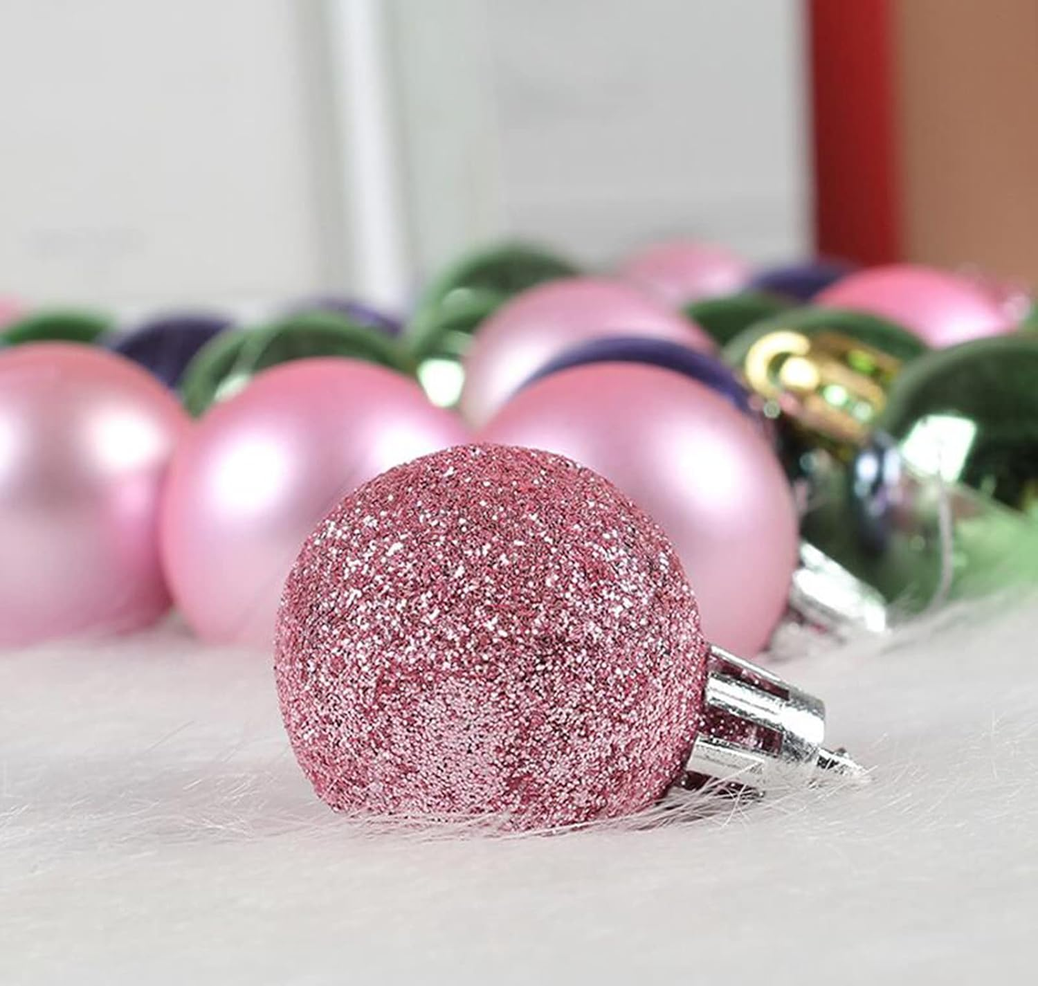 Conjunto de 49 enfeites para árvores de Natal, Conjunto de bolas de Natal, Pingentes para árvores de Natal, Presente de Natal, Decorações de Natal - 4