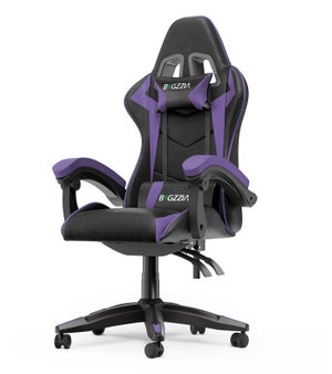 Sedia Ufficio Ergonomica In Pelle PU – Grande E Alta Con Poggiapiedi Retrattile – Girevole 360° – Supporto Lombare – Portata 181 Kg