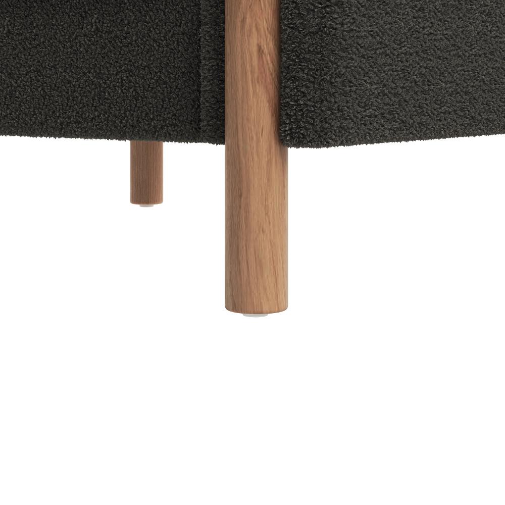 Fauteuil Moderne en Velours Teddy avec Coussins Épais, Confort Optimal et Structure Solide – Système de Protection Anti-rayures et Design Élégant - 9