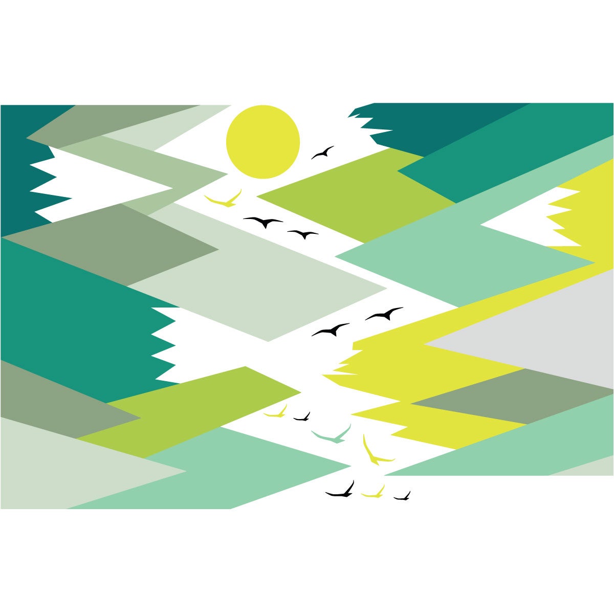 Adesivo bambino di montagna scandinavo lincika - Sticker adesivo - adesivi murali - 40x60cm - 4