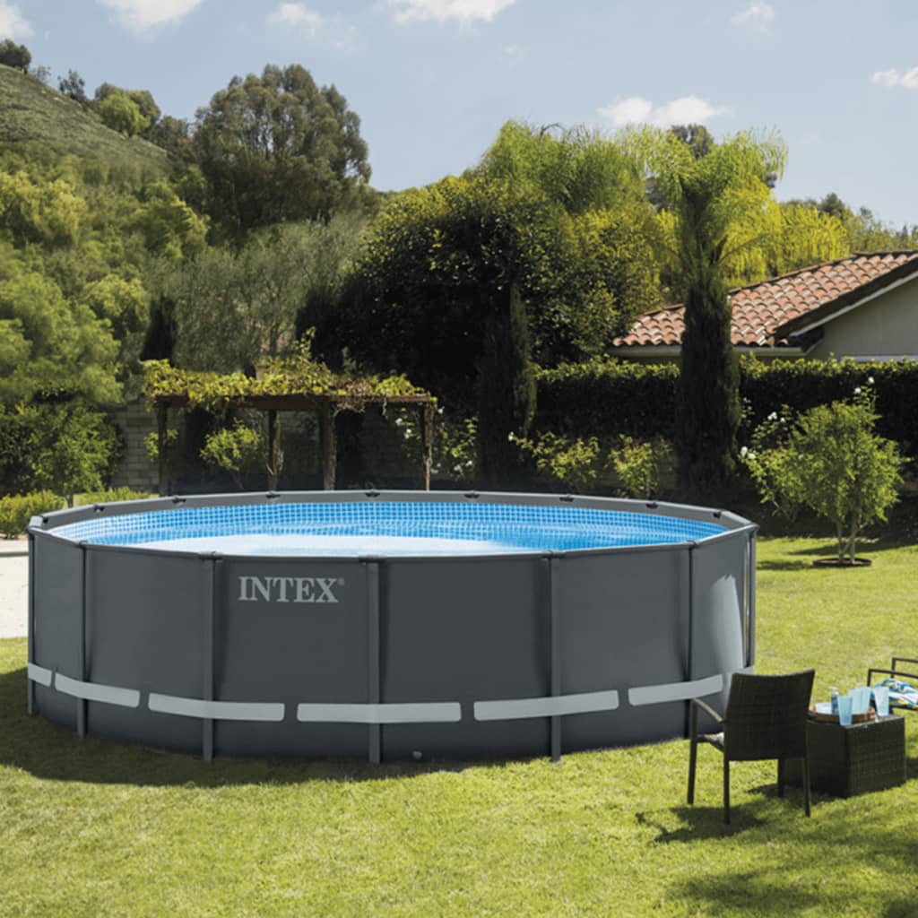 Ensemble de piscine ronde Ultra XTR Frame 488 x 122 cm 26326GN INTEX ...