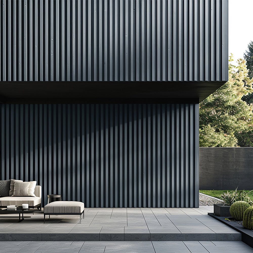 Home Deluxe - Revêtement de façade en WPC DUVAR - Couleur : gris clair, dimensions : 2 m² env. 190 x 21,9 x 2,6 cm, matériel de montage inclus I - 2