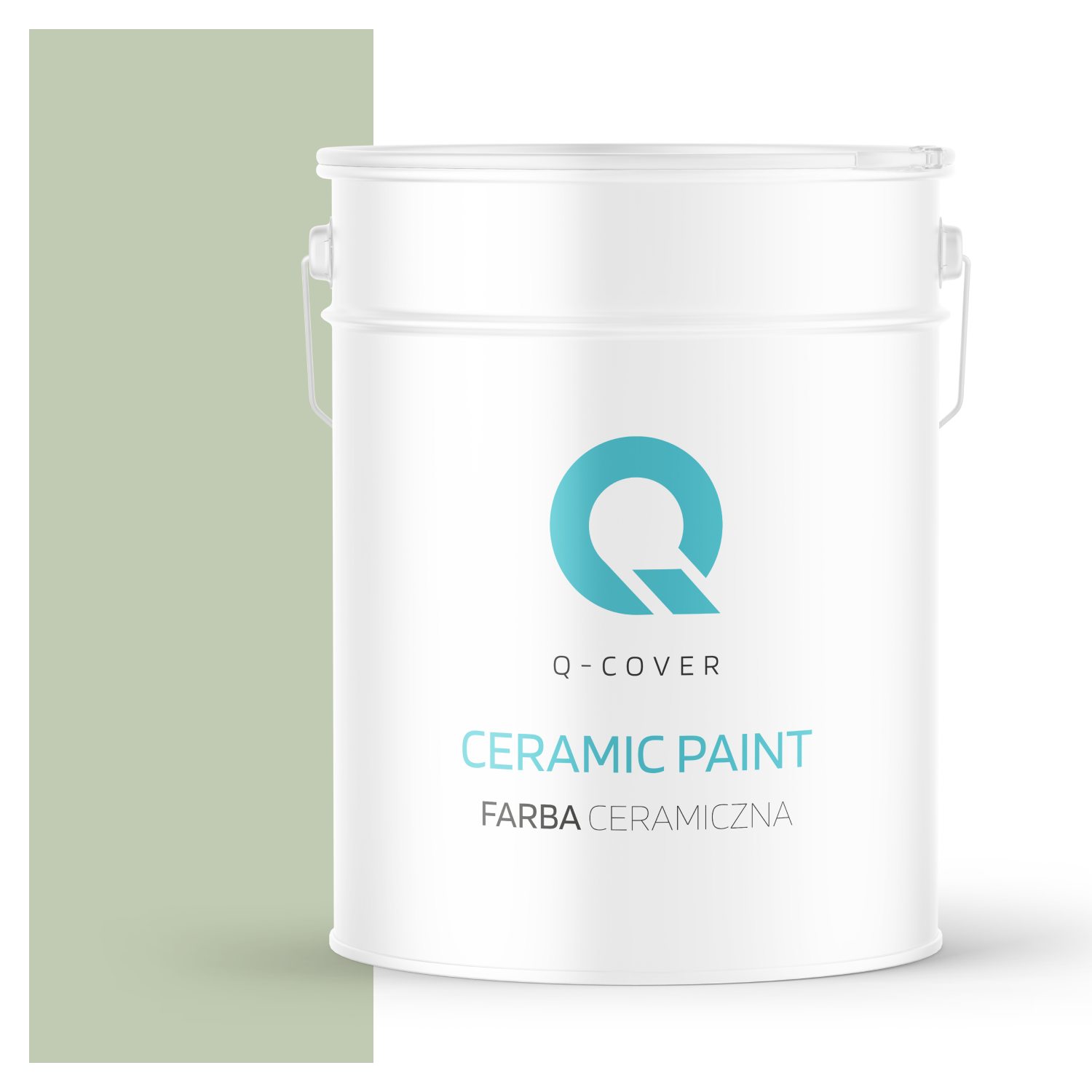 Farba Ceramiczna Do Ścian i Sufitów Q-Cover Oliwkowy H2055 Głęboki Mat 10L