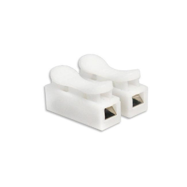 30 Fascette Fermacavo In PVC Bianco A U Con Due Fori Per Tubi Da 3/4'' (25 Mm), Morsetti Per Cavi Elettrici E Tubi, Resistenti E Facili Da Montare