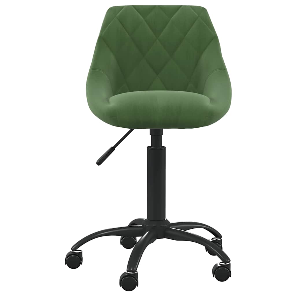 Chaise de salle à manger Vert foncé Velours vidaXL - 4