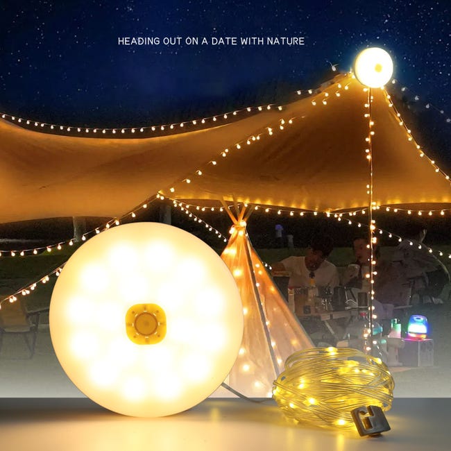 2 Lanterne Solari Gonfiabili Impermeabili - Luce LED Per Campeggio, Escursioni Ed Emergenze - Foto 7