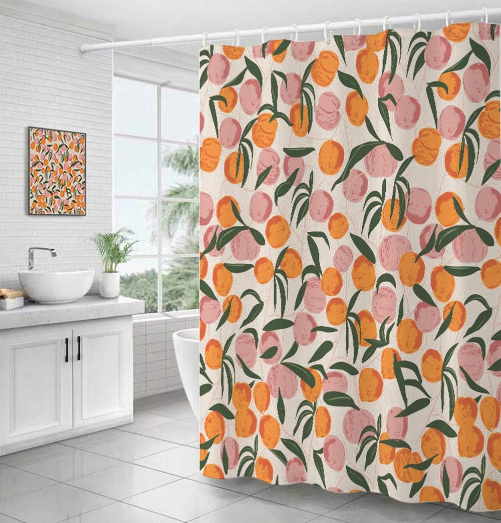 Tenda da doccia in poliestere 180x200 cm - fiori - Tendance