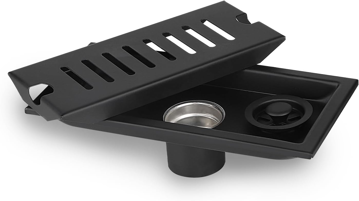 Évacuation de douche avec grille en acier inoxydable DN50 (320-X-N) 150 x 150 mm Évacuation de douche avec grille en acier inoxydable DN50 (320-X-N) 150 x 150 mm