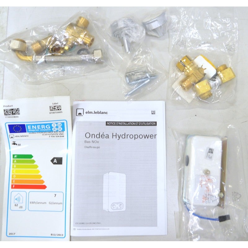 Chauffe-Eau Chauffe-Bain Gaz Naturel 17,4kW ELM-LEBLANC Ondéa Hydropower Bas Nox LC 10-4 PVHYN20 VMC - 7736504844 - 4