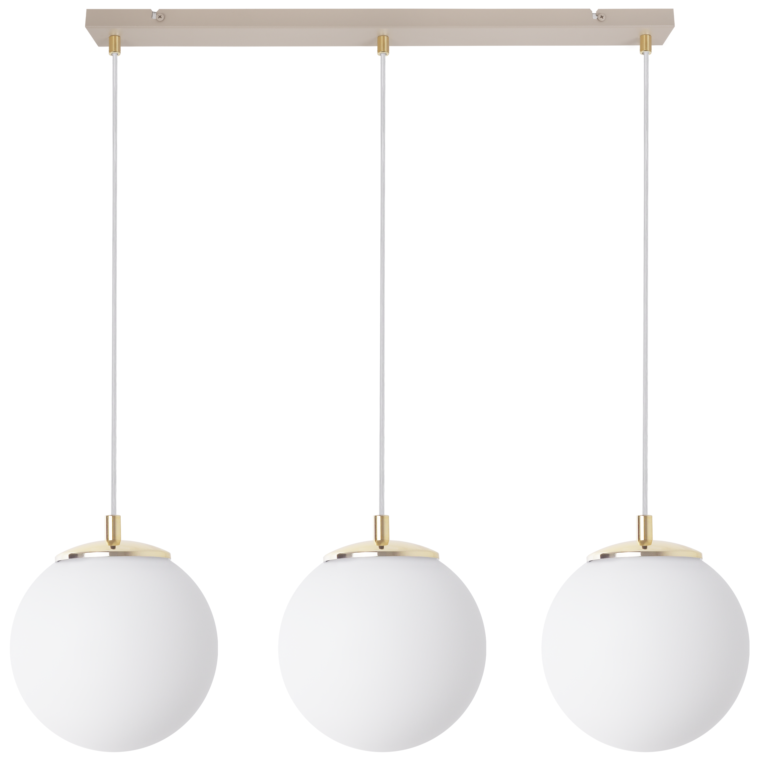 Lampă suspendată de tavan Light Home LH Florence 3x E14 cașmir/alb/auriu
