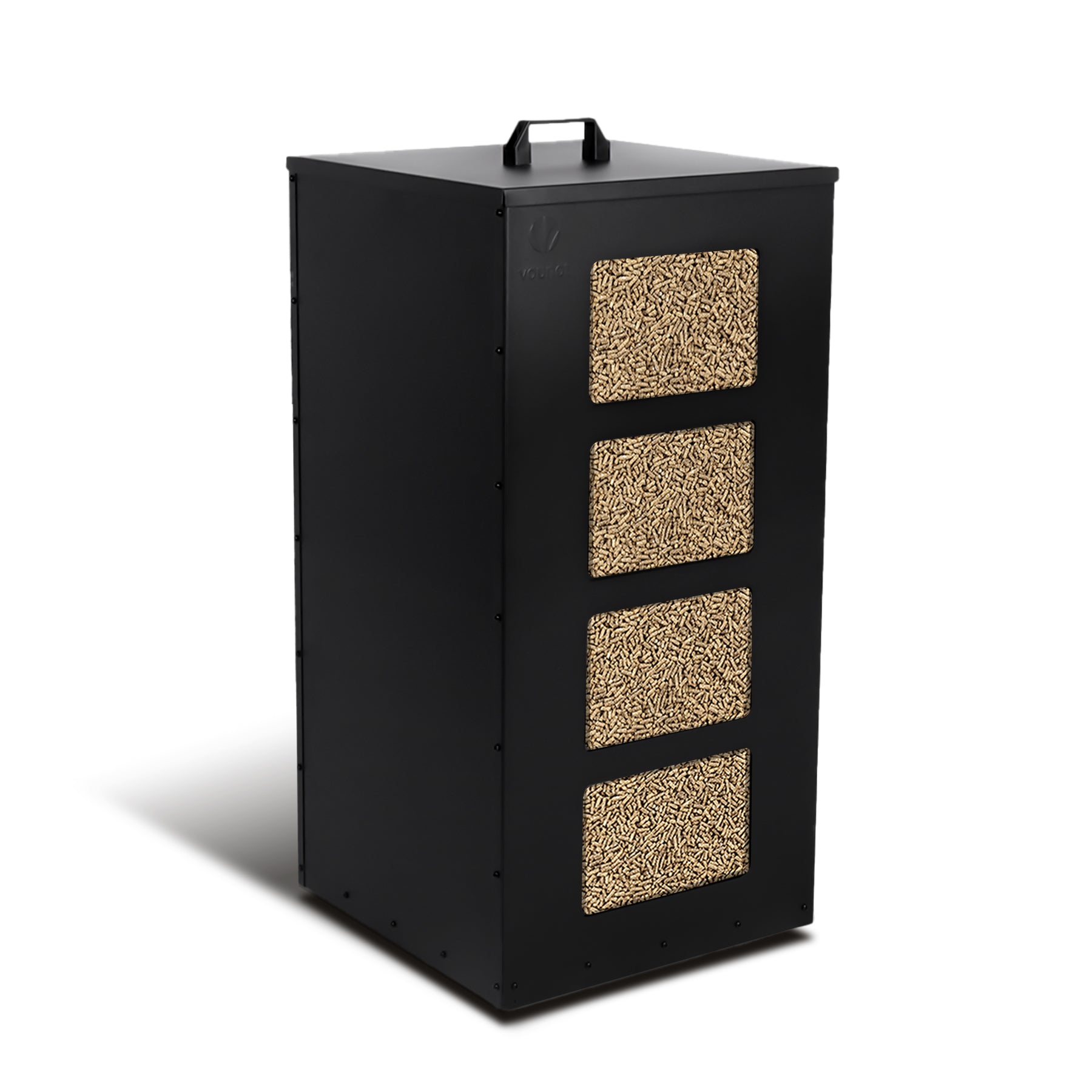 Réservoir à granulés avec roulettes 55kg 36x36x76cm rangement à — free download